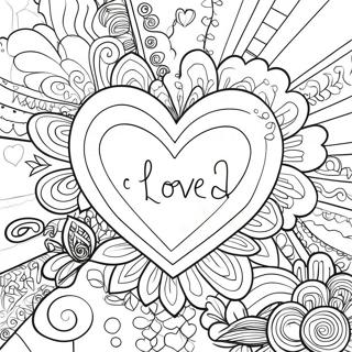 You Are Loved Heart Coloring Page 65863-52780