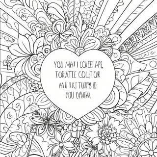 You Are Loved Inspirational Quote Coloring Page 65864-52783