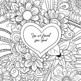 You Are Loved Inspirational Quote Coloring Page 65864-52784