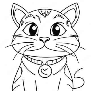 Snarky Cat With Attitude Coloring Page 65893-52802