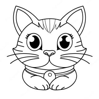 Snarky Cat With Attitude Coloring Page 65893-52803