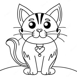 Snarky Cat With Attitude Coloring Page 65893-52804