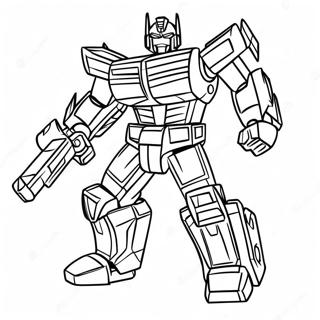 Transformers Barricade Coloring Pages