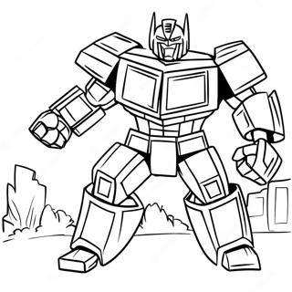 Transformers Barricade In Action Coloring Page 65904-52809