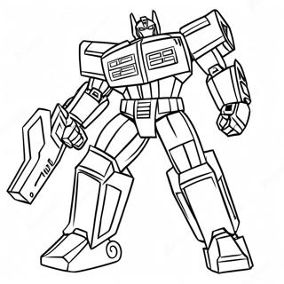 Transformers Barricade In Action Coloring Page 65904-52811