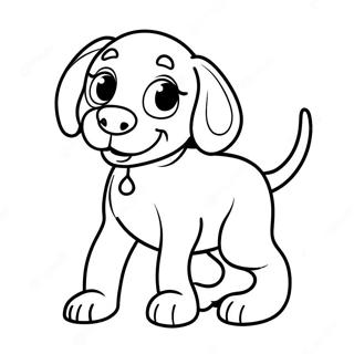 Playful Weimaraner Puppy Coloring Page 65954-52853