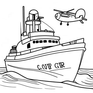 Coast Guard Coloring Pages