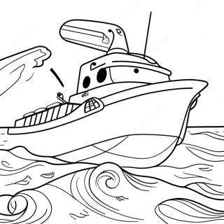 Brave Coast Guard Rescue Coloring Page 65964-52857