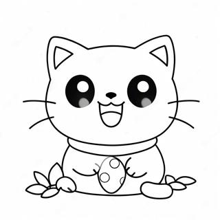 Chococat Cute Coloring Page 6596-5369