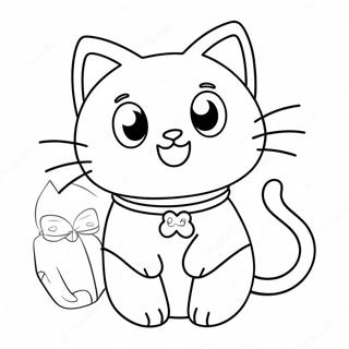 Chococat Cute Coloring Page 6596-5370