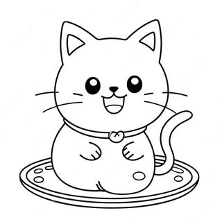 Chococat Cute Coloring Page 6596-5372