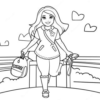 Adventurous Barbie Stacie Coloring Page 65974-52869