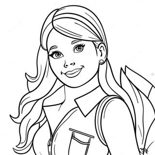 Adventurous Barbie Stacie Coloring Page 65974-52870