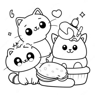 Chococat With Friends Coloring Page 6597-5376