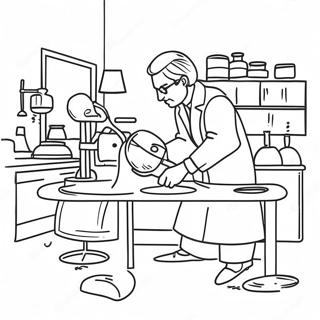 Forensic Science Lab Coloring Page 65983-52880