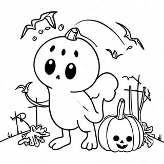 Spooky Month Coloring Pages