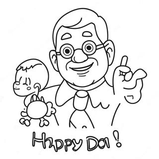 Funny Happy Fathers Day Uncle Coloring Page 66014-52901