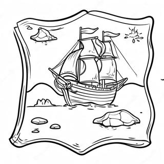 Uncharted Treasure Map Coloring Page 66023-52905