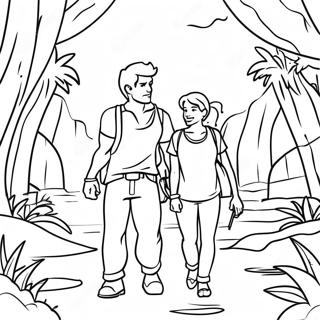 Uncharted Jungle Adventure Coloring Page 66024-52909