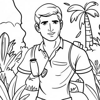 Uncharted Jungle Adventure Coloring Page 66024-52911