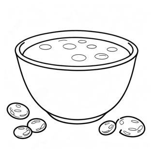 Cereal Bowl With Colorful Milk Coloring Page 66043-52917