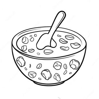 Cereal Bowl With Colorful Milk Coloring Page 66043-52919