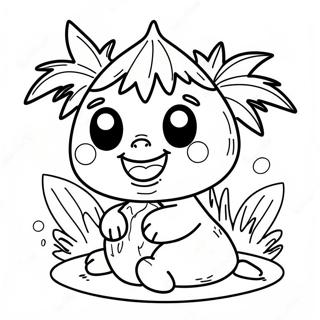 Cute Kakamora With Coconut Coloring Page 66054-52929