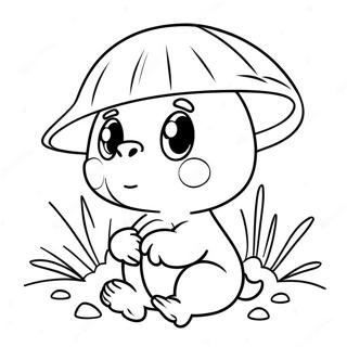 Cute Kakamora With Coconut Coloring Page 66054-52932