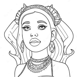 Doja Cat Coloring Page 66063-52938