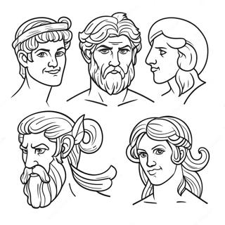 Greek Gods Coloring Page 6606-5377