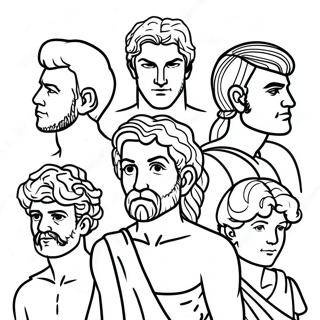 Greek Gods Coloring Page 6606-5378