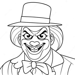 Gangster Scary Clown Coloring Page 66113-53015