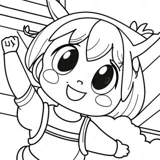 Uraraka Coloring Pages