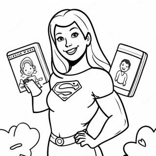 Super Mom Coloring Page 66143-53037