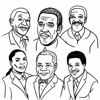 Black History Month Inspirational Figures Coloring Page 661-522