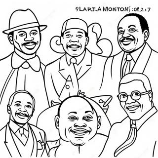 Black History Month Inspirational Figures Coloring Page 661-523