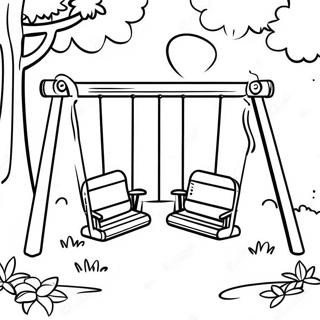 Swing Coloring Pages