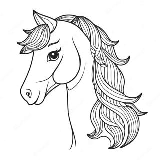 Friesian Horse Coloring Page 66213-53090