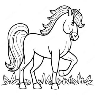 Friesian Horse Coloring Page 66213-53091