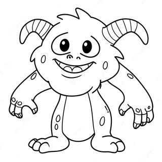 Fearful Monster Coloring Page 66223-53098