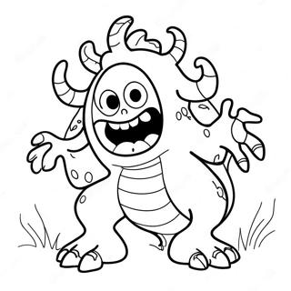 Fearful Monster Coloring Page 66223-53099