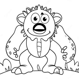 Fearful Monster Coloring Page 66223-53100