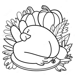 Among Us Thanksgiving Coloring Pages