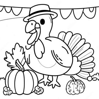 Among Us Thanksgiving Coloring Page 66263-53134