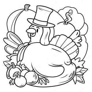 Among Us Thanksgiving Coloring Page 66263-53136