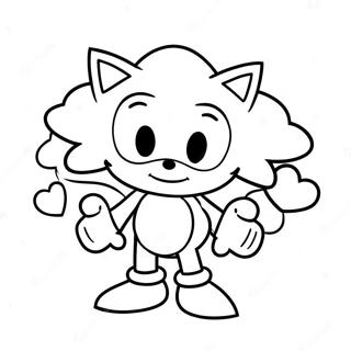 Sonic Valentine Coloring Page 66273-53142