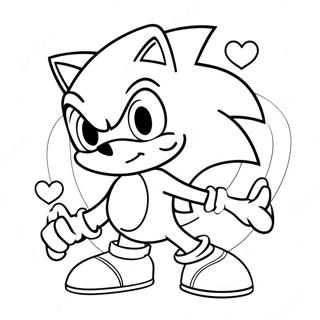 Sonic Valentine Coloring Page 66273-53143