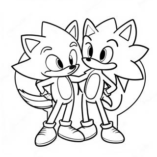 Sonic And Tails Valentine S Day Coloring Page 66274-53145