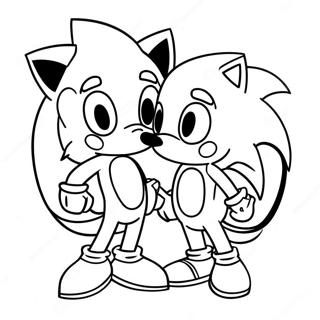 Sonic And Tails Valentine S Day Coloring Page 66274-53148