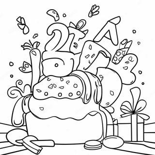 40th Birthday Coloring Pages